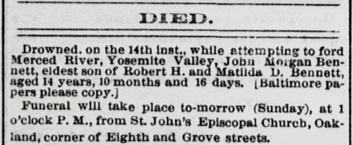 John Bennett's funeral took place in Oakland.